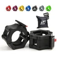 thumbnail image 1 of RitFit 2 inch Olympic Barbell Clips Set of 2, Barbell Clamps with ABS Locking & Quick Release & Carry Bag(Black), 1 of 7