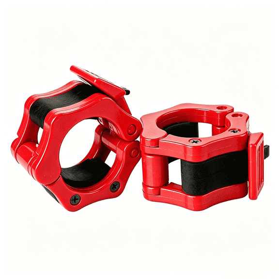 2 Pack 2 Inch Barbell Clamps Quick Release Non-Slip Collars for Weightlifting Strength Training Gym Fitness