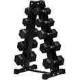 thumbnail image 1 of RitFit 200 LB Rubber Hex Dumbbells Set with Optional Dumbbell Rack, Multi Weight Set to Choose, Ideal for Home Gym and Fitness, 1 of 7