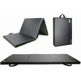 thumbnail image 1 of RitFit 3' x 6' Folding Gymnastics Mat with Carrying Handles for Yoga, Stretching, Core Workouts(Black), 1 of 10