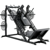 RitFit Gazelle Pro 3 in 1 Leg Press and Hack Squat Machine - High-Tensile Steel Leg Press Machine, 2000 lbs Capacity, Adjustable Angles, Hack Squat Machine with Weight Storage, for Home Gym (Black)