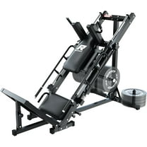RitFit Leg Press Hack Squat Machine, Professional Adjustable Leg Press Machine for Home Gym with Linear Bearing and Weight Storage Posts, Full Lower Body Workout, Black