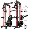 thumbnail image 1 of RitFit M1 Smith Machine with Cable Crossover System, Multi-Function Squat Rack Power Cage for Home Gym, Power Rack and Packages with Olympic Barbell Weight Set, Weight Bench, Olympic Bar and More, 1 of 9