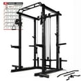thumbnail image 1 of RitFit Multi-Function Power Rack Cage PPC03 with Adjustable Cable Crossover System,1000LBS Capacity, Full Home Gym Workout with J-Hook, Landmine and Other Attachments-Black, 1 of 10