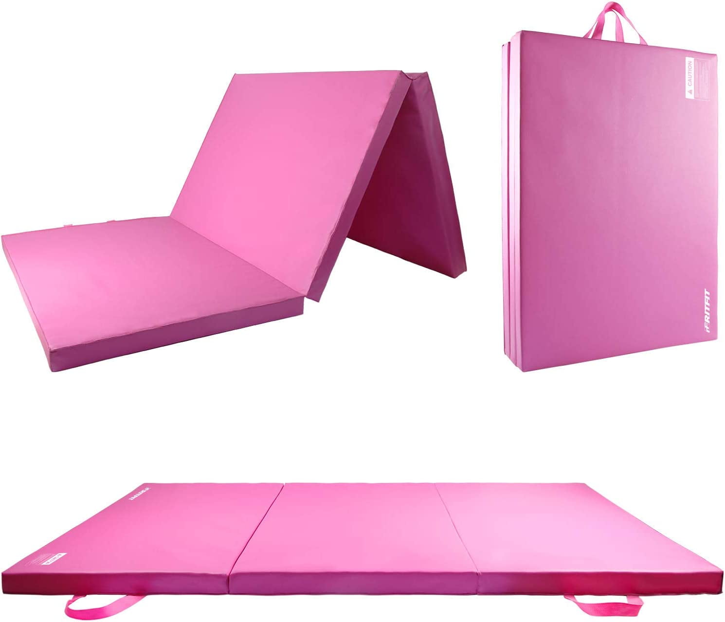 RitFit Upgraded Folding Exercise Mat, 2 Inch Thick Gymnastics Mat 3’x6 ...