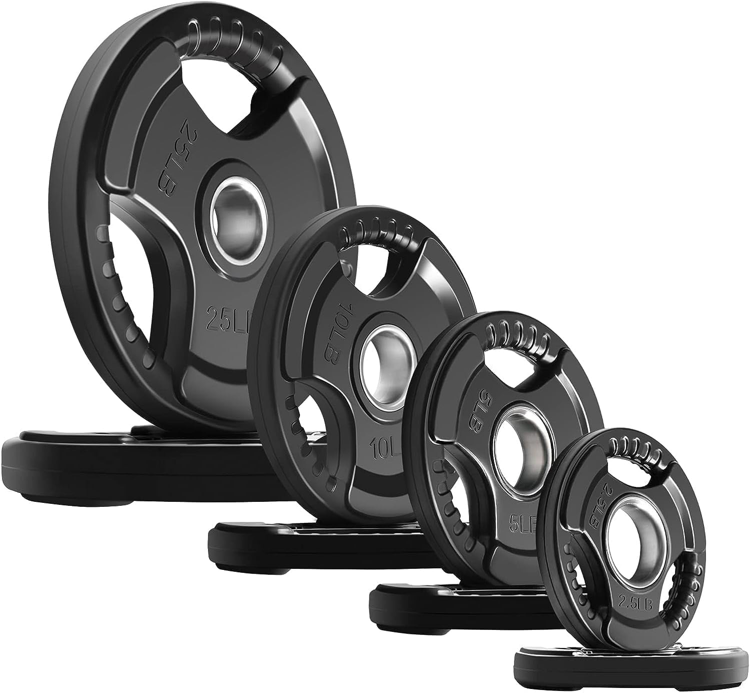 ritfit-85-lb-olympic-rubber-weight-plates-for-barbell-2-inch-grip