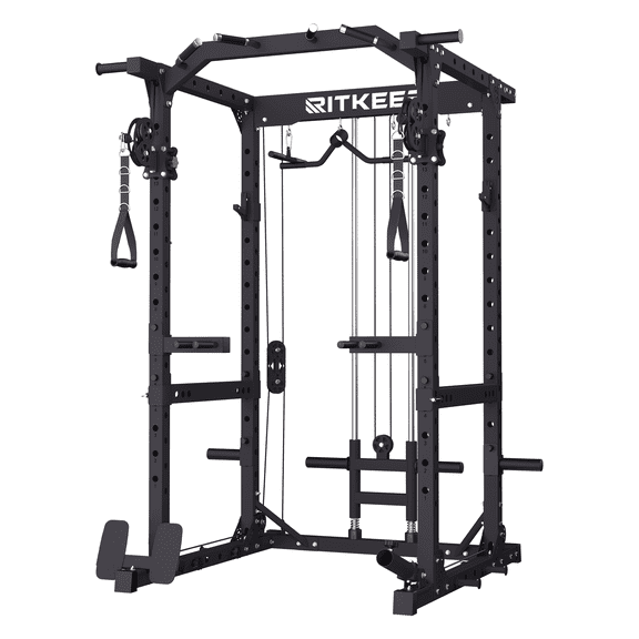 RitKeep M10 Power Cage for Home Strength Training, Workout Cable Machine