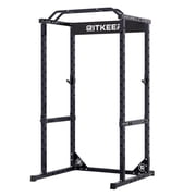 RitKeep RMAX 2250 Power Rack, 1200 lb Capacity Multi-Function Squat Rack and Weight Cage for Strength Training with Pull-Up Bar, Safety Bars, J-Hooks for Home Gym and Garage Gym