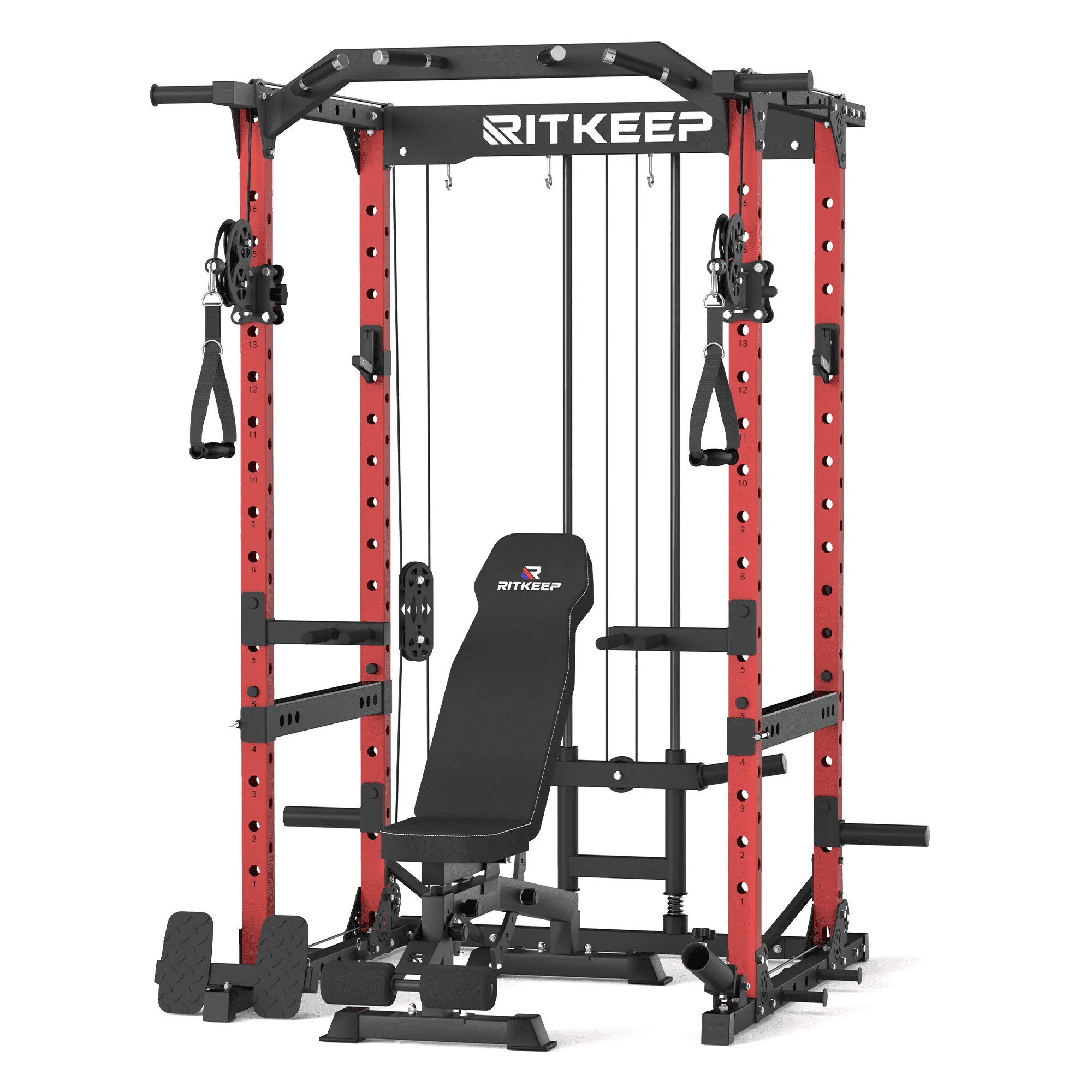 RitKeep M10 Power Rack for Home Gym, 1500LB Capacity Multi
