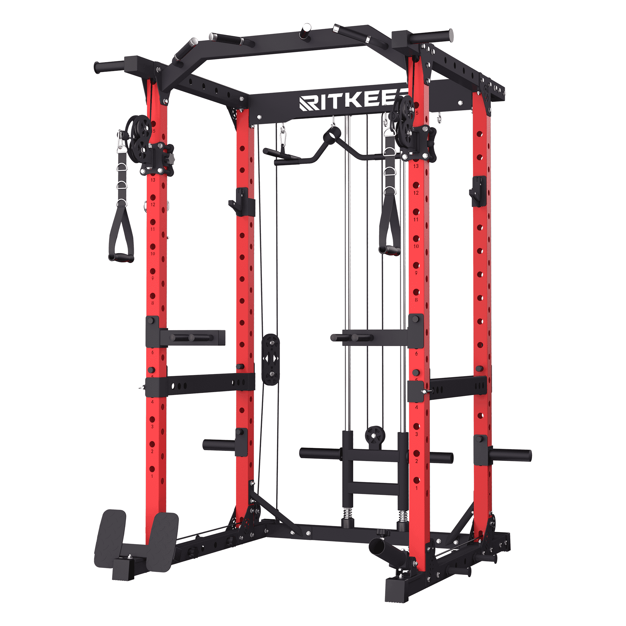 RitKeep M10 Power Cage for Home Strength Training, Workout Cable Machine