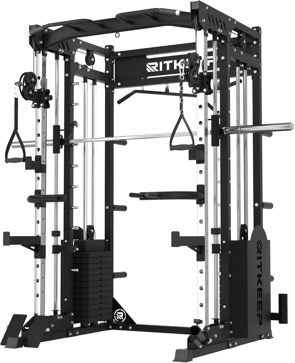 RitKeep PMAX 5600 Pro Home Gym Smith Machine, 6-in-1 Squat Rack