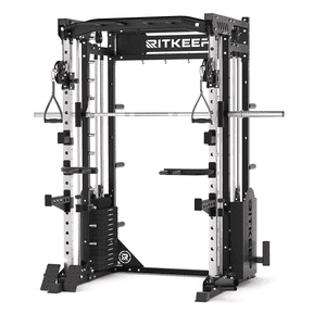 RitKeep PMAX 5600 Pro Home Gym Smith Machine, 6-in-1 Squat Rack Dual Cable Crossover