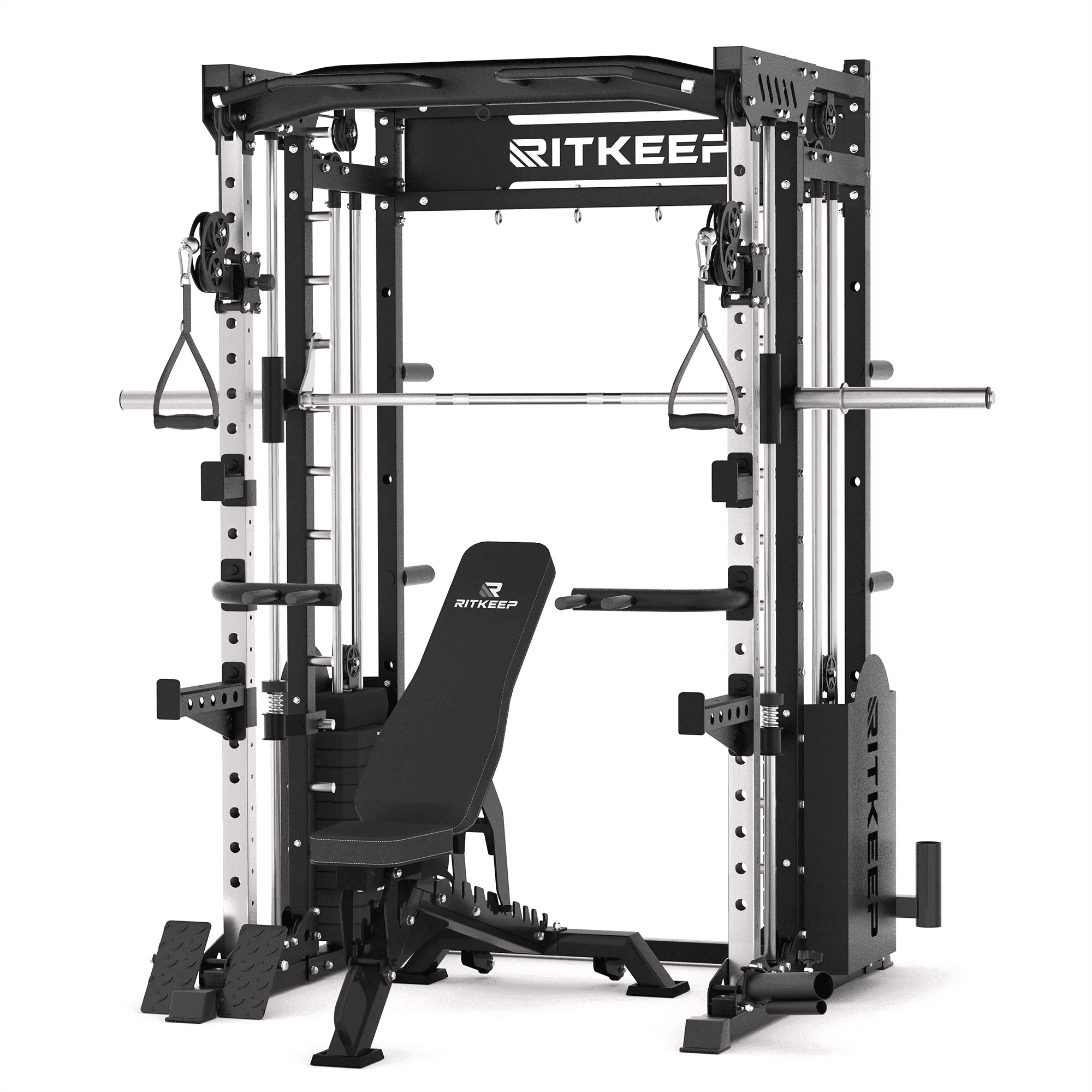 smith RitKeep PMAX 5600 Pro Home Gym Smith Machine, 6-in-1 Squat Rack
