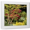 thumbnail image 1 of Rita Crane 4x24 White Modern Wood Framed Wall Art Titled - Garden Tapestry II, 1 of 5