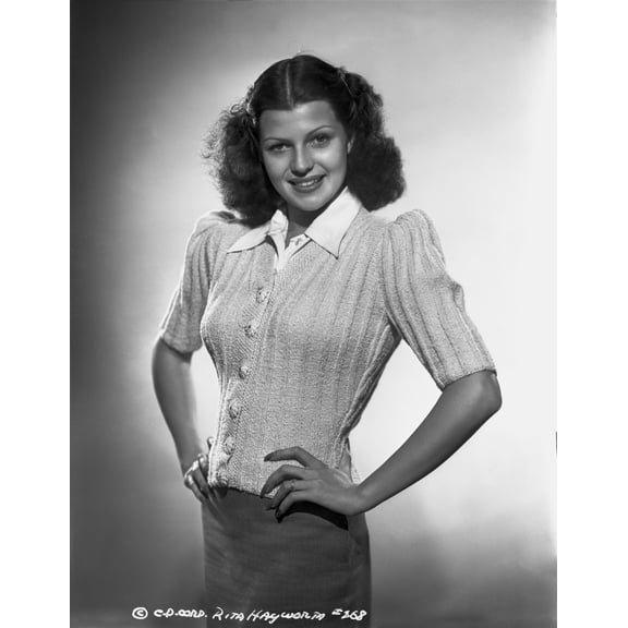 Rita Hayworth Hands on Waist Posed Photo Print (24 x 30)