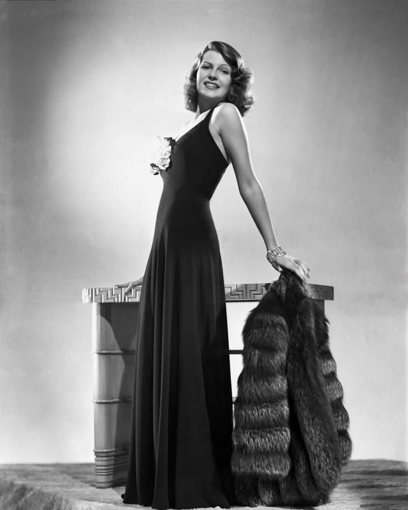 Rita Hayworth Posed in Black Dress Photo Print (24 x 30) - Walmart.com