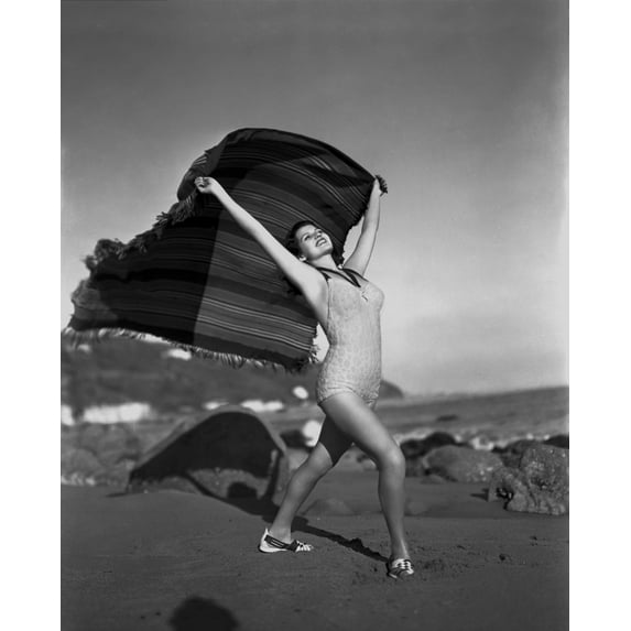 Rita Hayworth Posed in a Beautiful Swimming Suit Photo Print (8 x 10)