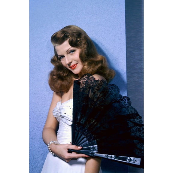 Rita Hayworth Stunning Studio Rare Color 24x36 Poster