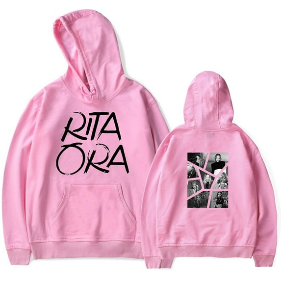 Rita Ora Hoodies for men and women, hip-hop rap, long sleeved hooded sportswear, streetwear