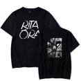 thumbnail image 1 of Rita Ora Loose summer hip-hop rap women's men's short sleeved T-shirt top, 1 of 2