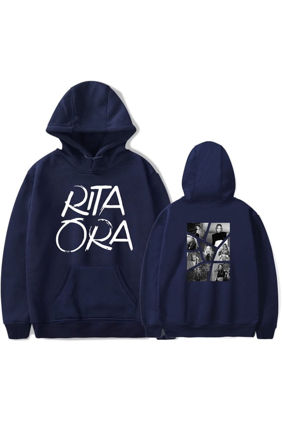 Rita Ora Merch Hoodies Classic Print Pullover Casual Pullovers Men's And Women's Hip Hop Clothing