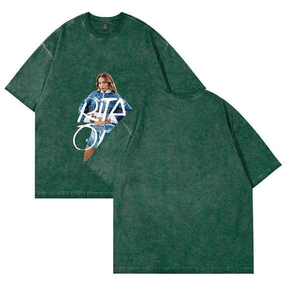 Rita Ora T-Shirt Summer Crew Neck Short Sleeve T-Shirt Unisex Street Fashion Clothing Tops