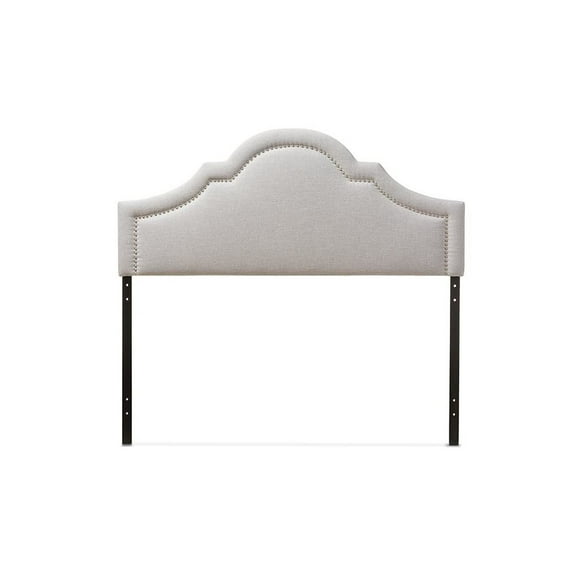Rita Upholstered King Headboard in Grayish Beige