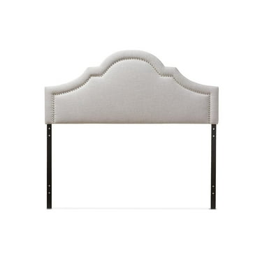 Rita Upholstered King Headboard in Grayish Beige