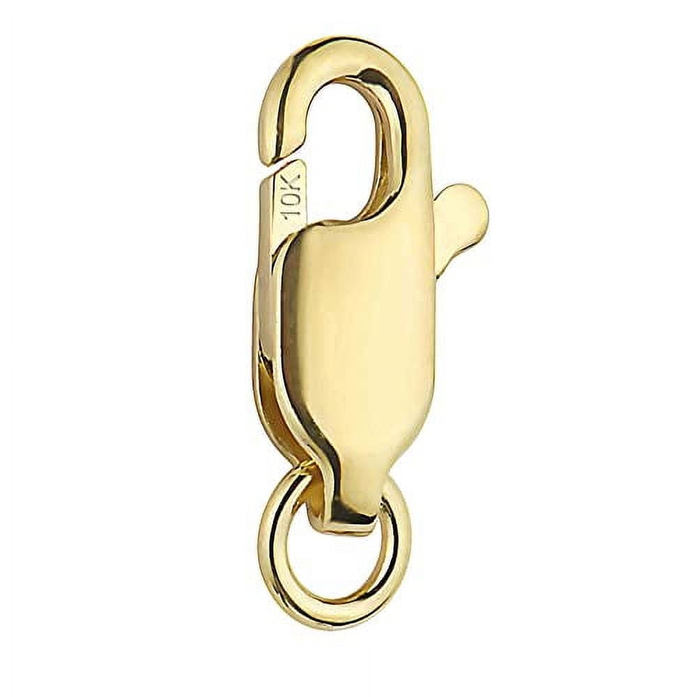 Ritastephens 10k Solid Yellow DIY Gold Lobster Catch Lock Replacement Clasp