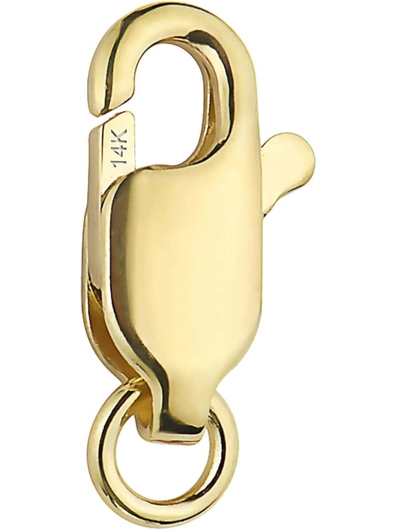 14k Real Yellow Gold Lobster Catch Jump Ring Lock Replacement 8.5mm