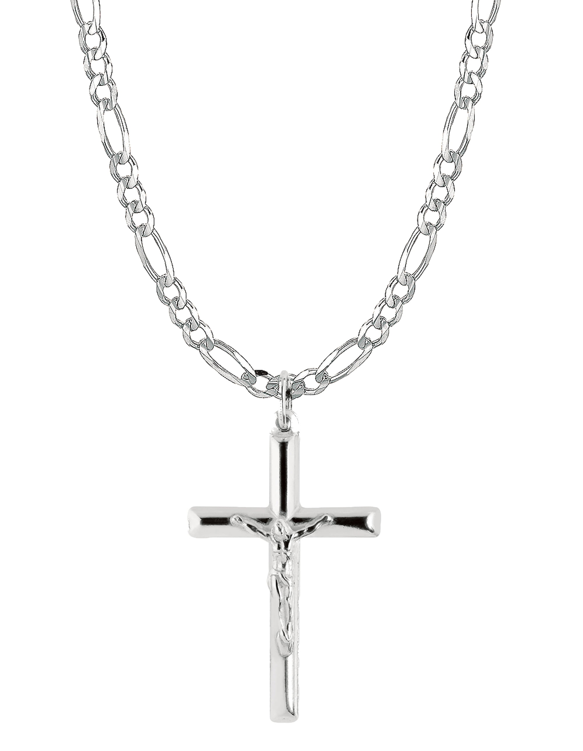Ritastephens 925 Sterling Silver Men Large Crucifix Cross