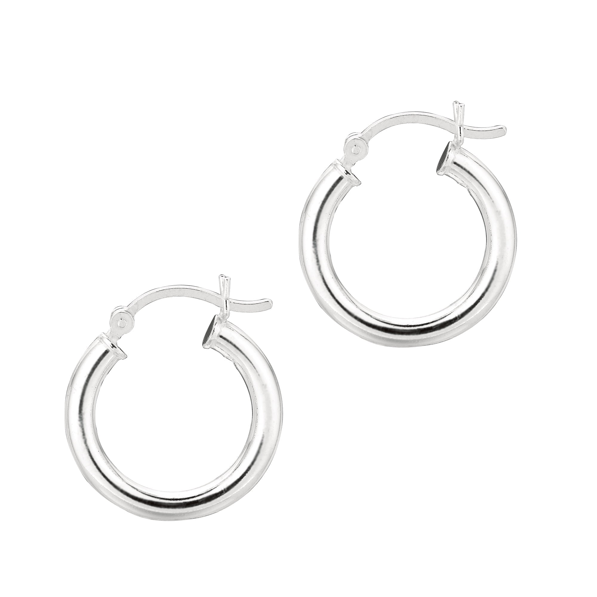 Ritastephens Hoops Earrings 2mm by 12mm Round Sterling Silver 925 hoops ...