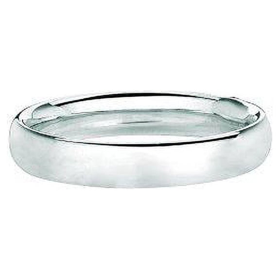 Ritastephens Real 925 Sterling Silver Comfort Fit Wedding Band for Adults, Men and Women 4mm Ring Size 9