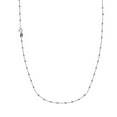 thumbnail image 1 of Ritastephens beaded necklace cable chain 3mm bead spring ring clasp 20 inches sterling silver 925, 1 of 5