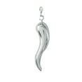 thumbnail image 1 of Sterling Silver Mini Italian Horn Pendant Charm, 1 of 3