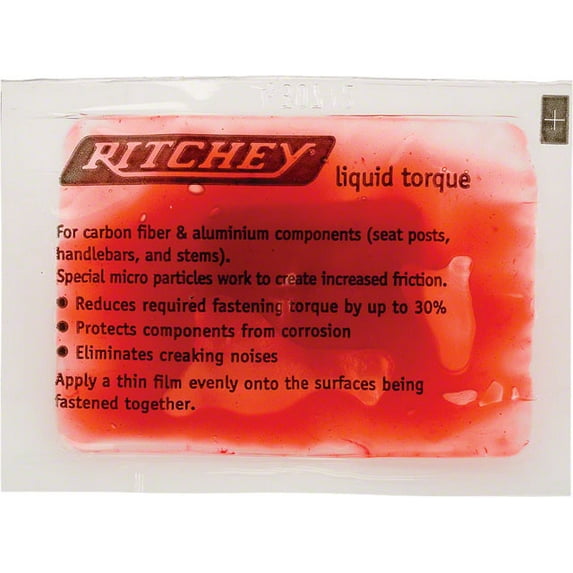 Ritchey Liquid Torque Single Packet For Carbon Titanium Aluminum & Steel Bikes
