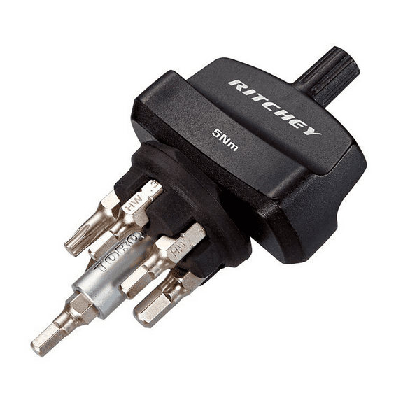 Ritchey Torque Key Multi-Tool w/ 6-Bits 3-4-5mm T-20 T-25 and Phillips 5Nm