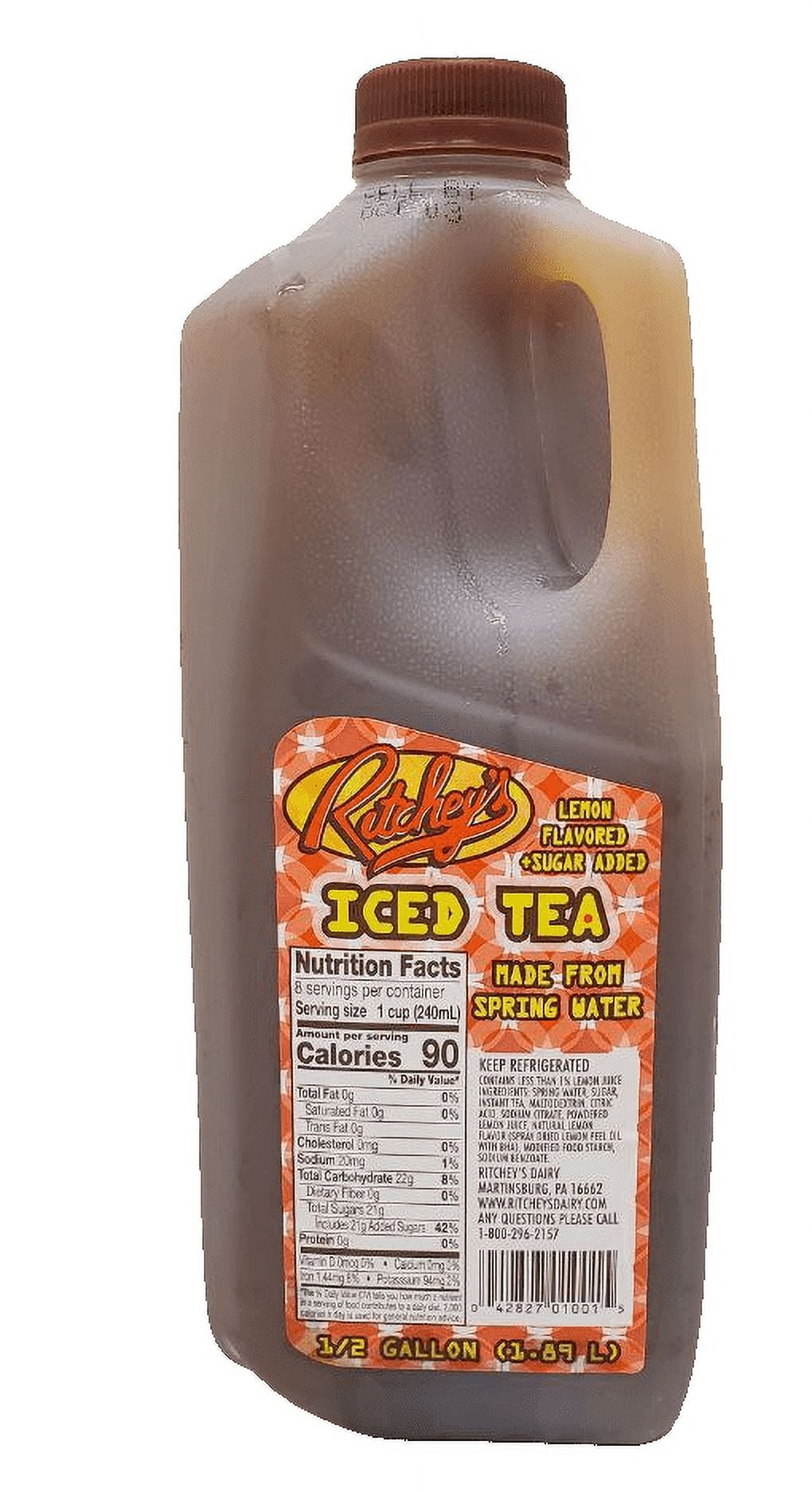 Ritcheys Iced Tea, Sweetened, half gallon