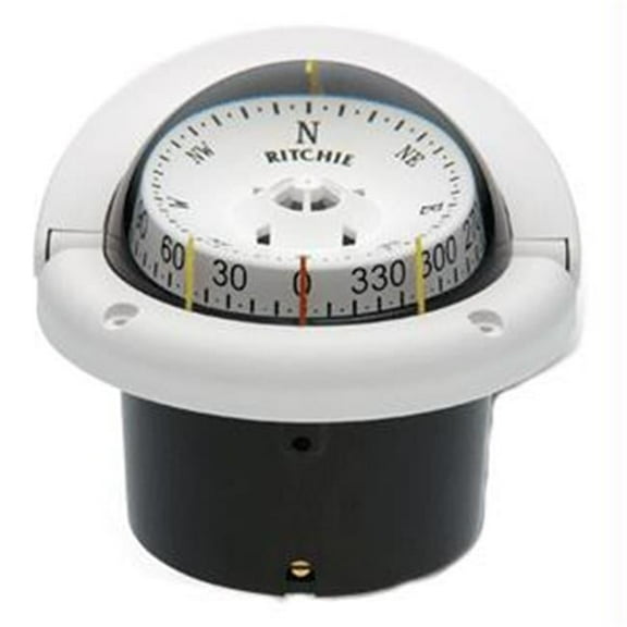 Ritchie Compass 3-3/4'' Combidamp Dial Helmsman Compasses - White