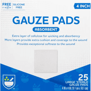Rite AID Absorbent Gauze Pads Medium 25 Count