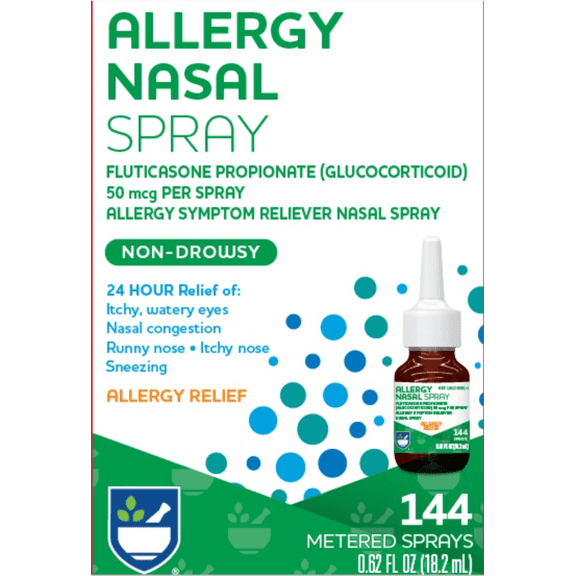 Rite AID Allergy Nasal Spray  Full Prescription Strength 24 Hour Relief (0.62 FL OZ.)