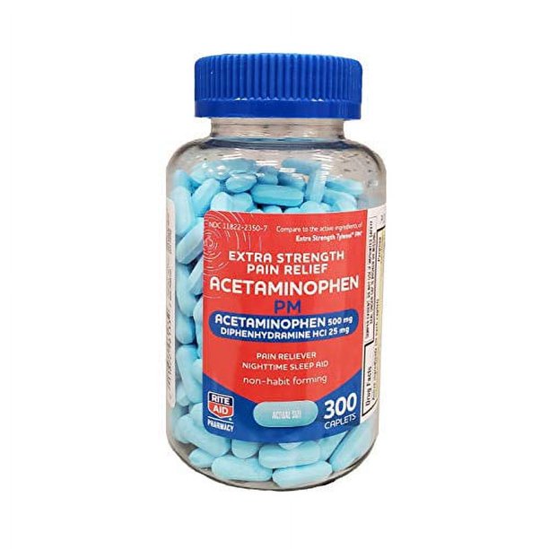 Rite Acetaminophen PM Caplets Caplets Sleep & Pain Acetaminophen