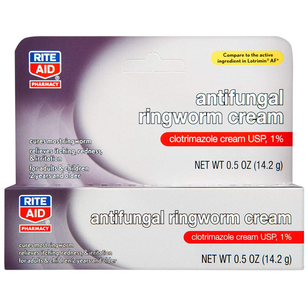 Rite Aid Antifungal Ringworm Clotrimazole Cream, 0.5 oz (15 g