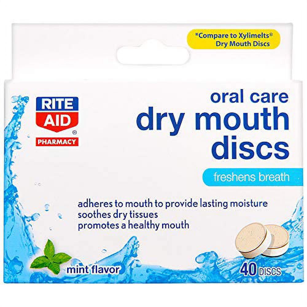 Rite Aid Dry Mouth Discs 40 Discs Dry Mouth Remedies