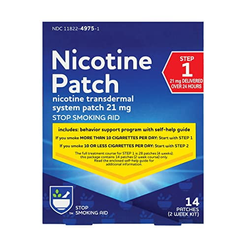 Rite Aid Nicotine Patches Step 1 21 mg 14 Count Quit Smoking