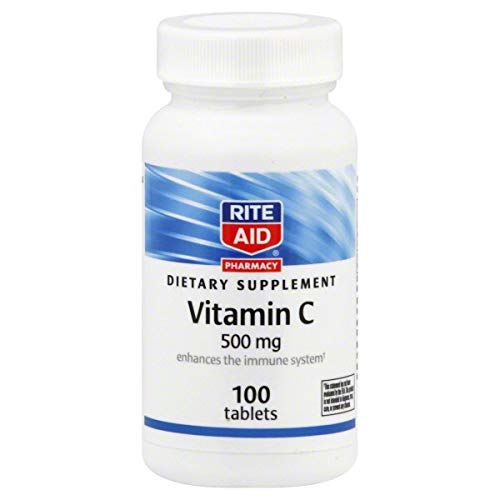 Rite Aid Pharmacy Vitamin C, 500 mg, Tablets, 100 Tablets