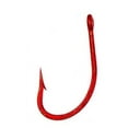 thumbnail image 1 of Rite Angler O'Shaughnessy Short Shank Hook In Red #4, #2, #1, 1/0, 2/0, 3/0, 4/0, 5/0, 6/0, 7/0 Inshore Offshore Trolling Saltwater Fishing (25 Pack), 1 of 2