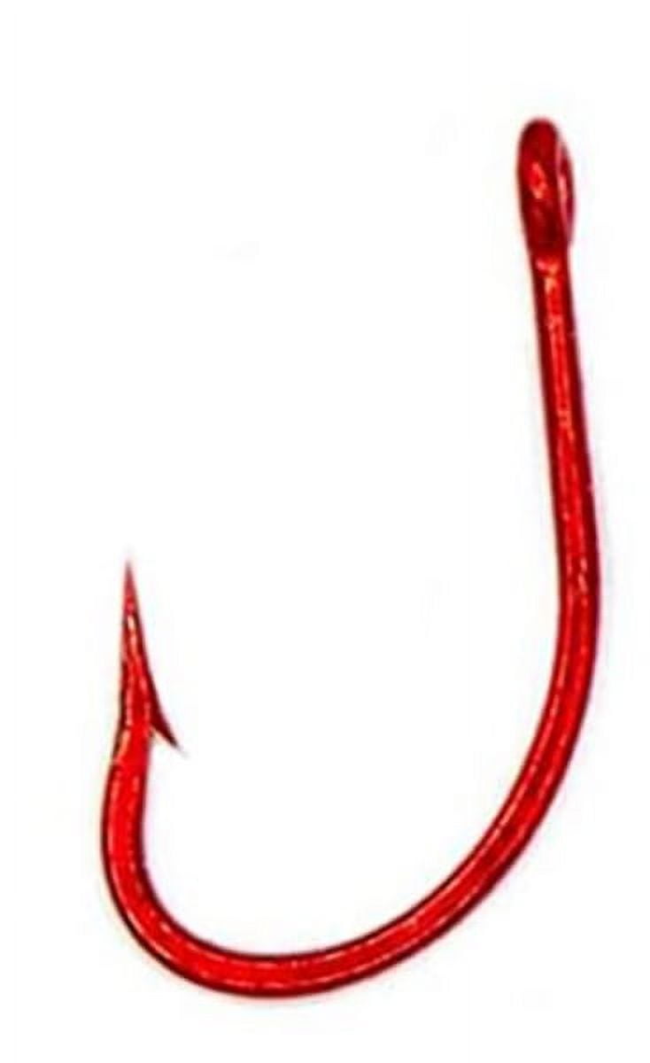 Rite Angler O'Shaughnessy Short Shank Hook In Red #4, #2, #1, 1/0, 2/0,  3/0, 4/0, 5/0, 6/0, 7/0 Inshore Offshore Trolling Saltwater Fishing (25  Pack)