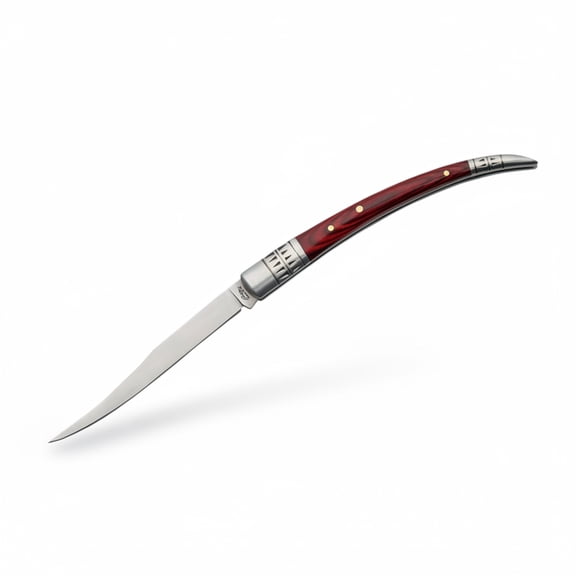 SZCO 5" Spanish Fruit Knife Stainless Steel Blade with Pakkawood Handle & Stainless Bolster, Everyday Utility Use