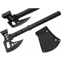 Szco Supplies 16.25” Black Multipurpose Outdoor Camping Hammer Hatchet Axe with Nylon Sheath